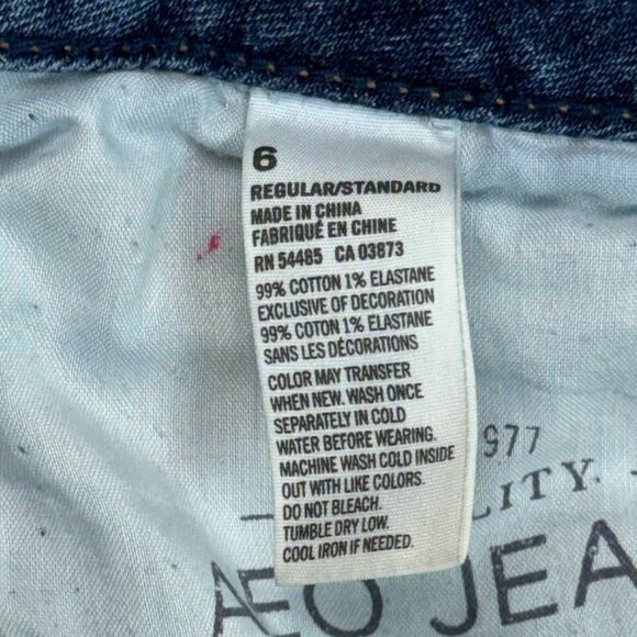 American Eagle Outfitters Skinny Stretch Jeans Blue Women's Size 6 W28 L36 - Picture 8 of 16